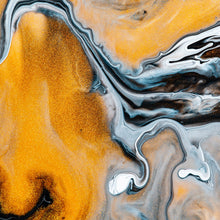 Lade das Bild in den Galerie-Viewer, Leinwandbild Fluid Art Sandsturm Quadrat