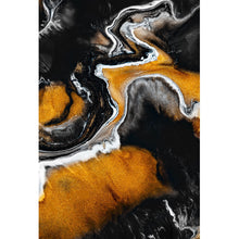 Lade das Bild in den Galerie-Viewer, Leinwandbild Fluid Art dunkles Geheimnis Hochformat