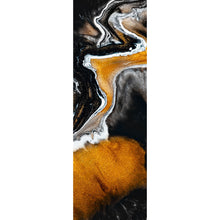 Lade das Bild in den Galerie-Viewer, Aluminiumbild Fluid Art dunkles Geheimnis Panorama Hoch