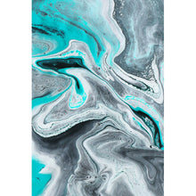 Lade das Bild in den Galerie-Viewer, Leinwandbild Fluid Art Simply Grey Hochformat