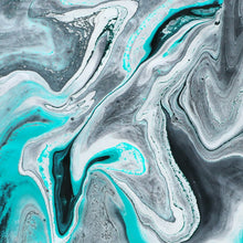 Lade das Bild in den Galerie-Viewer, Spannrahmenbild Fluid Art Simply Grey Quadrat