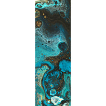 Lade das Bild in den Galerie-Viewer, Leinwandbild Fluid Art Smaragd Panorama Hoch