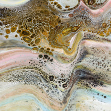 Lade das Bild in den Galerie-Viewer, Spannrahmenbild Fluid Art Soft Pastell Quadrat