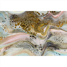 Lade das Bild in den Galerie-Viewer, Leinwandbild Fluid Art Soft Pastell Querformat