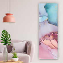 Lade das Bild in den Galerie-Viewer, Leinwandbild Fluid Art Sweet Candy Panorama Hoch