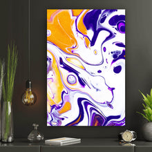 Lade das Bild in den Galerie-Viewer, Aluminiumbild Fluid Art Sunny Kiss Hochformat