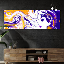 Lade das Bild in den Galerie-Viewer, Spannrahmenbild Fluid Art Sunny Kiss Panorama