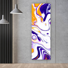 Lade das Bild in den Galerie-Viewer, Acrylglasbild Fluid Art Sunny Kiss Panorama Hoch