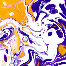 Lade das Bild in den Galerie-Viewer, Spannrahmenbild Fluid Art Sunny Kiss Quadrat
