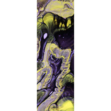 Lade das Bild in den Galerie-Viewer, Poster Fluid Art Violett und Gelb Panorama Hoch