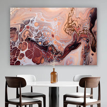 Lade das Bild in den Galerie-Viewer, Spannrahmenbild Fluid Art Volcano Querformat