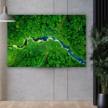 Lade das Bild in den Galerie-Viewer, Poster Fluss mit blühenden Algen Querformat