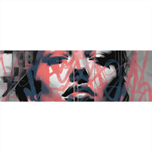 Lade das Bild in den Galerie-Viewer, Poster Frau Graffiti Modern Art Panorama