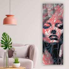 Lade das Bild in den Galerie-Viewer, Poster Frau Graffiti Modern Art Panorama Hoch