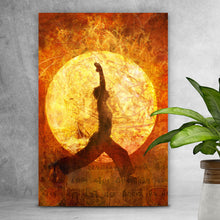 Lade das Bild in den Galerie-Viewer, Poster Frau im Yoga Krieger Hochformat