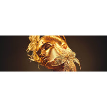 Lade das Bild in den Galerie-Viewer, Spannrahmenbild Frau in Gold Panorama