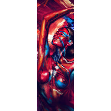 Lade das Bild in den Galerie-Viewer, Poster Frau mit abstraktem Bodypaint No.2 Panorama Hoch