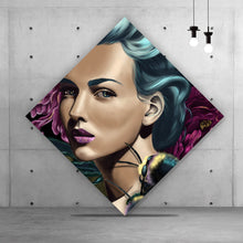 Lade das Bild in den Galerie-Viewer, Poster Frau mit Bienen Digital Art Raute