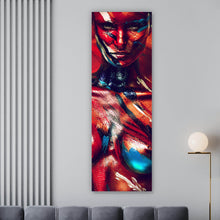 Lade das Bild in den Galerie-Viewer, Poster Frau mit abstraktem Bodypaint Panorama Hoch