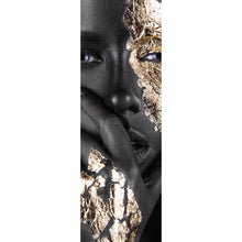 Lade das Bild in den Galerie-Viewer, Poster Frau mit Gold Make-Up Panorama Hoch