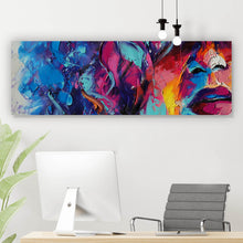 Lade das Bild in den Galerie-Viewer, Acrylglasbild Frau mit Locken Abstrakt No.2 Panorama