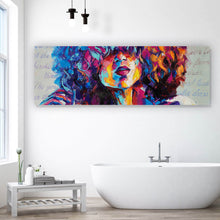 Lade das Bild in den Galerie-Viewer, Poster Frau mit Locken Abstrakt Panorama