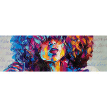 Lade das Bild in den Galerie-Viewer, Poster Frau mit Locken Abstrakt Panorama