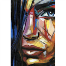 Lade das Bild in den Galerie-Viewer, Poster Frau Zeichenstil Abstrakt Hochformat
