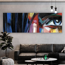 Lade das Bild in den Galerie-Viewer, Poster Frau Zeichenstil Abstrakt Panorama
