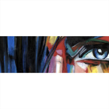 Lade das Bild in den Galerie-Viewer, Acrylglasbild Frau Zeichenstil Abstrakt Panorama