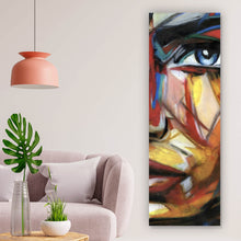 Lade das Bild in den Galerie-Viewer, Poster Frau Zeichenstil Abstrakt Panorama Hoch