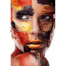 Lade das Bild in den Galerie-Viewer, Poster Frauen Portrait Bodypaint Hochformat