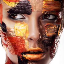 Lade das Bild in den Galerie-Viewer, Poster Frauen Portrait Bodypaint Quadrat