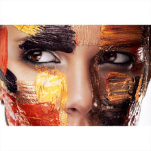 Lade das Bild in den Galerie-Viewer, Poster Frauen Portrait Bodypaint Querformat