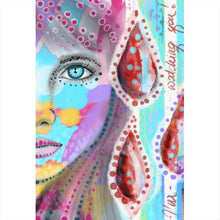 Lade das Bild in den Galerie-Viewer, Acrylglasbild Frauenauge Watching you Vintage Hochformat