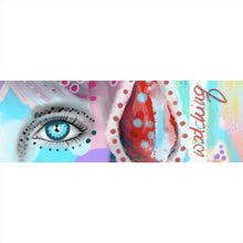 Lade das Bild in den Galerie-Viewer, Aluminiumbild Frauenauge Watching you Vintage Panorama