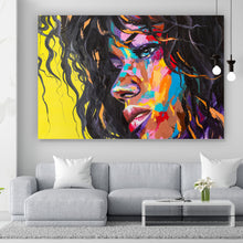Lade das Bild in den Galerie-Viewer, Poster Frauengemälde Abstrakt Art Querformat