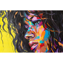 Lade das Bild in den Galerie-Viewer, Acrylglasbild Frauengemälde Abstrakt Art Querformat