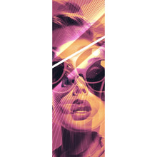 Lade das Bild in den Galerie-Viewer, Acrylglasbild Frauengesicht mit Brille Modern Art Panorama Hoch