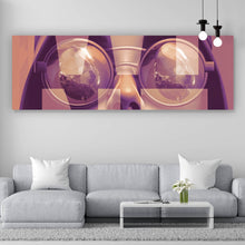 Lade das Bild in den Galerie-Viewer, Poster Frauengesicht mit Brille Vintage Wine Panorama