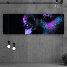 Lade das Bild in den Galerie-Viewer, Acrylglasbild Frauenportrait Neon No.1 Panorama