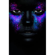 Lade das Bild in den Galerie-Viewer, Poster Frauenportrait Neon No.2 Hochformat