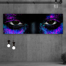 Lade das Bild in den Galerie-Viewer, Poster Frauenportrait Neon No.2 Panorama