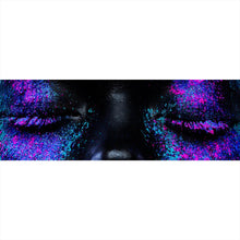 Lade das Bild in den Galerie-Viewer, Spannrahmenbild Frauenportrait Neon No.3 Panorama