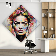 Lade das Bild in den Galerie-Viewer, Leinwandbild Frida Abstrakt Raute