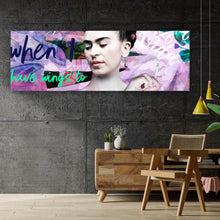 Lade das Bild in den Galerie-Viewer, Aluminiumbild Frida Pop Art Panorama