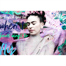 Lade das Bild in den Galerie-Viewer, Aluminiumbild Frida Pop Art Querformat