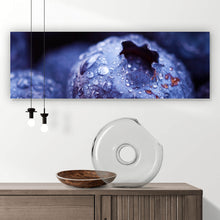 Lade das Bild in den Galerie-Viewer, Aluminiumbild Frische Heidelbeeren Panorama