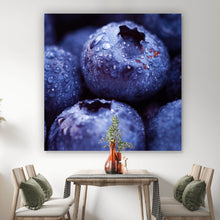 Lade das Bild in den Galerie-Viewer, Acrylglasbild Frische Heidelbeeren Quadrat