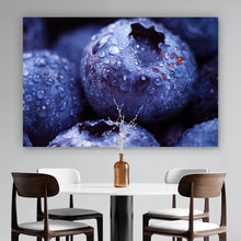 Lade das Bild in den Galerie-Viewer, Poster Frische Heidelbeeren Querformat